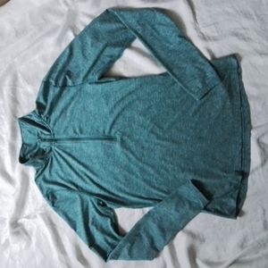 Nike Dri-Fit Green Long Sleeve 1/2 Zip Running Top size Small